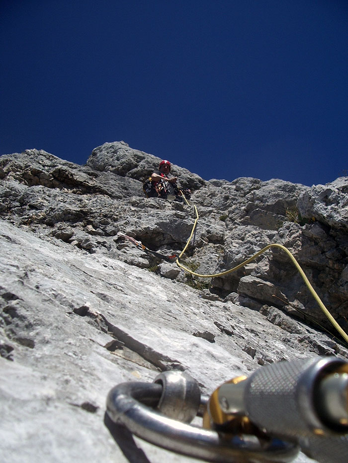 Viererspitze022.JPG - Dritte Seillänge zum Gipfel.