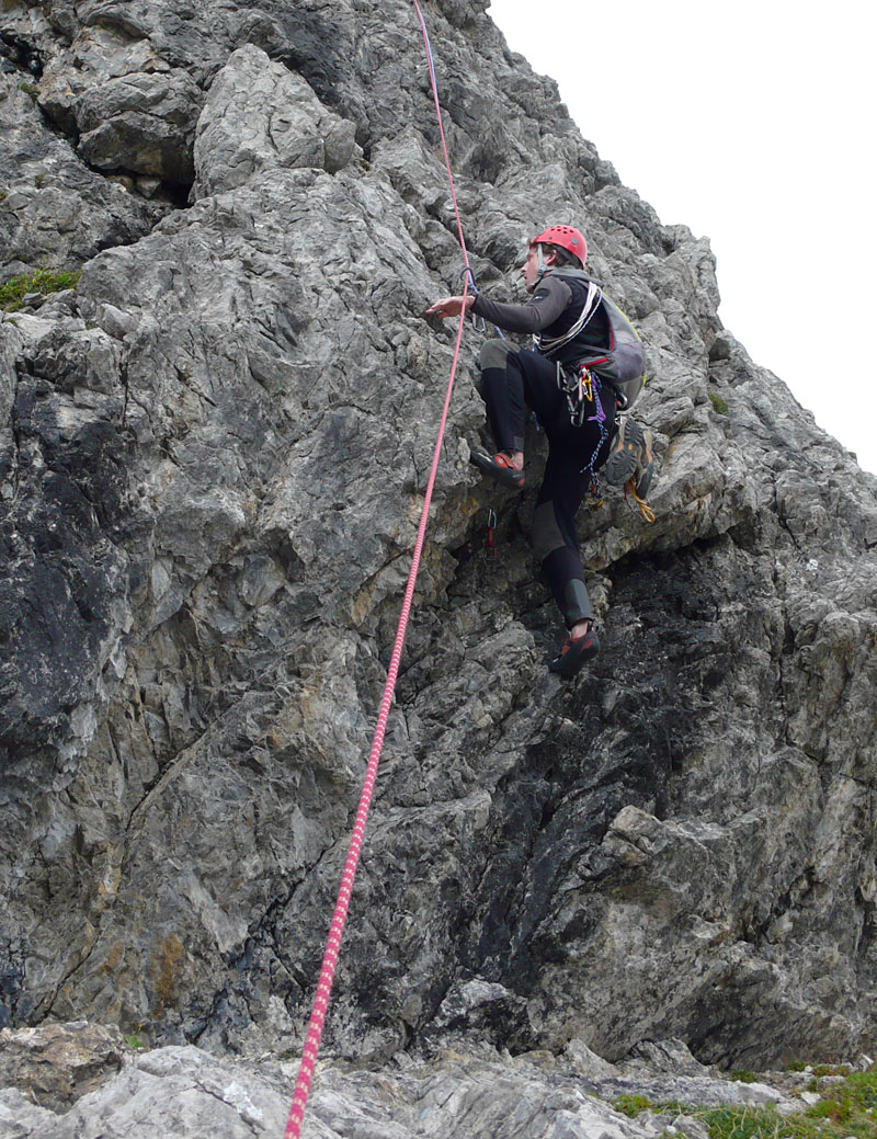 wolfebner32.jpg - Wieder umdrehen und hoch mit dem Hax...